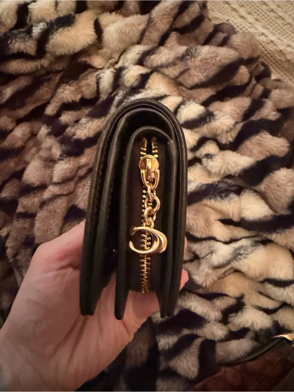 COACH Large Chenille Etta and matching Chenille Wallet NWOT - Picture 3 of 8